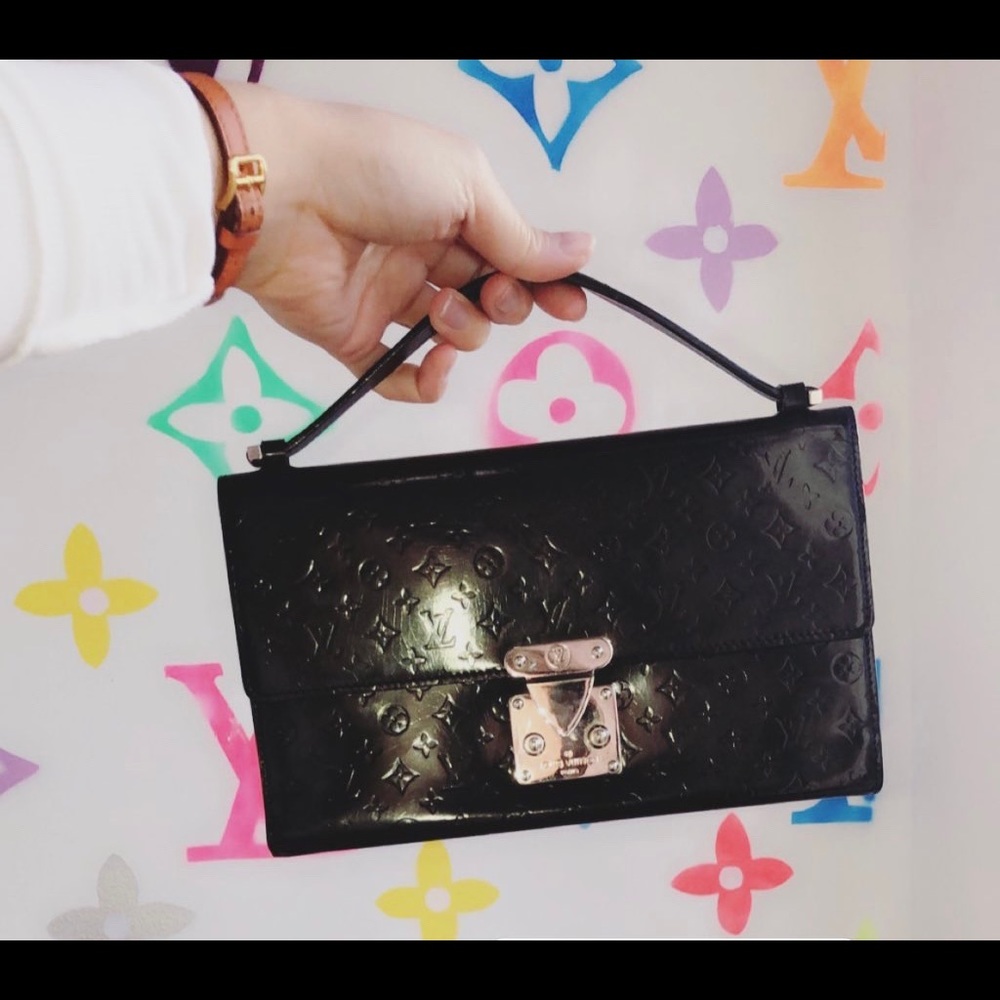 Vintage LOUISE VUITTON top handle  clutch/wallet/